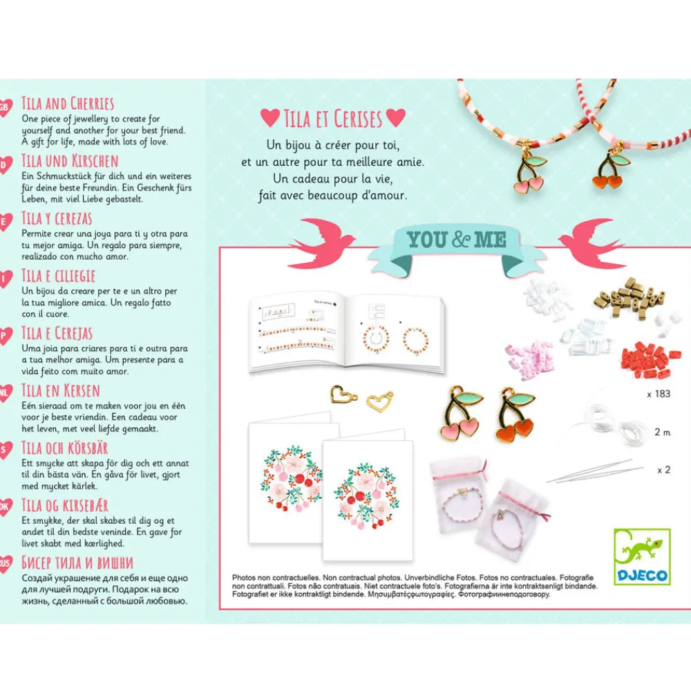 Djeco YOU & ME:Tila and Cherries Bracelet Kit Clearance