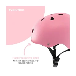 Yvolution Helmet - Small Pink Hot