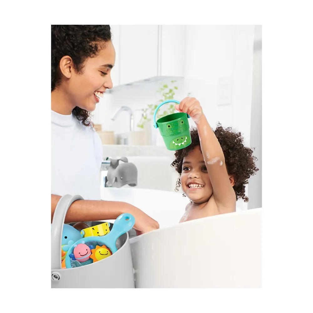 Skip Hop Zoo Stack & Pour Buckets - New Characters Outlet